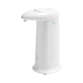 Biely bezdotykový plastový dávkovač mydla 350 ml Aqualine  – Sapho