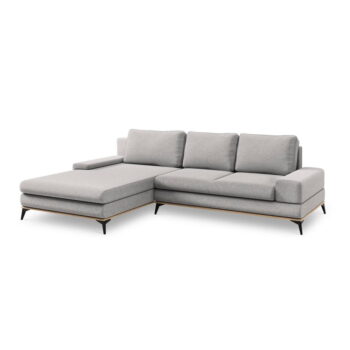 Svetlosivá rozkladacia rohová pohovka Windsor & Co Sofas Planet, ľavý roh - Image 2