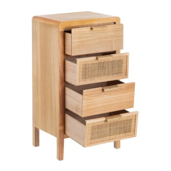 Vysoká komoda z masívu paulownie v prírodnej farbe 40x77,5 cm Honey – Ixia - Image 3