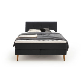 Antracitová boxspring posteľ 160x200 cm Stockholm – Meise Möbel - Image 6