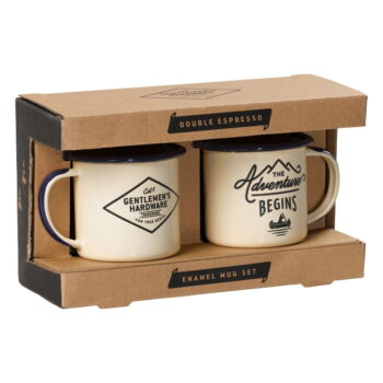 Súprava 2 smaltovaných hrnčekov na espresso Gentlemen's Hardware, 150 ml - Image 2