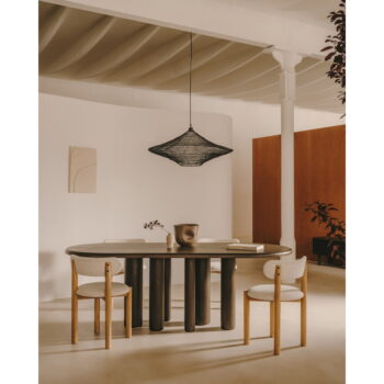 Jedálenský stôl v dekore jaseňa 105x220 cm Mailen – Kave Home - Image 7