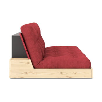 Červená menčestrová rozkladacia pohovka 196 cm Base – Karup Design - Image 2