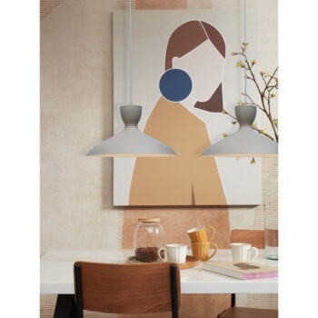 Sivé závesné svietidlo s kovovým tienidlom ø 40 cm Hanover – it's about RoMi - Image 2