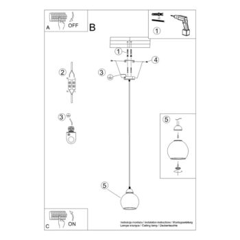 Čierne závesné svietidlo ø 15 cm Grande – Nice Lamps - Image 6
