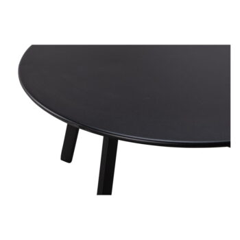 Čierny záhradný odkladací stolík WOOOD Fer, ø 70 cm – Obrázok 2