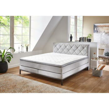 Svetlosivá boxspring posteľ 180x200 cm Rockaway – Rojaplast - Image 4