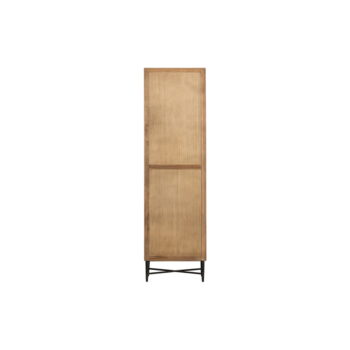 Čierna šatníková skriňa z recyklovaného dreva 60x210 cm Bequest – BePureHome - Image 6
