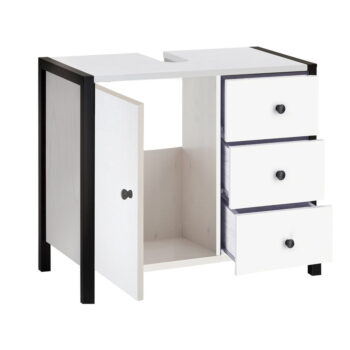 Biela skrinka pod umývadlo 60x55 cm Chris – Støraa – Obrázok 2