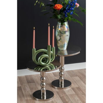 Kovový okrúhly odkladací stolík ø 39,5 cm Sheen – Leitmotiv - Image 2