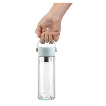 Sklenená fľaša v mentolovej farbe 350 ml Fuori – Vialli Design - Image 6