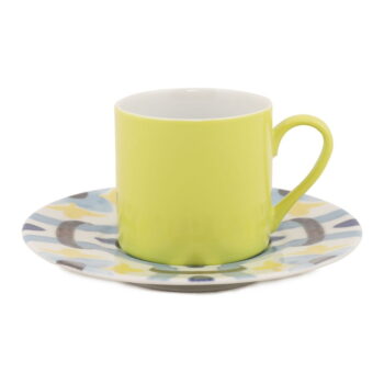 Súprava 4 šálok s tanierikmi Kütahya Porselen Geometric, 90 ml – Obrázok 5