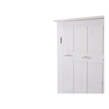Biela šatníková skriňa z borovicového dreva so zrkadlom 120x170 cm Bertram – Støraa - Image 3