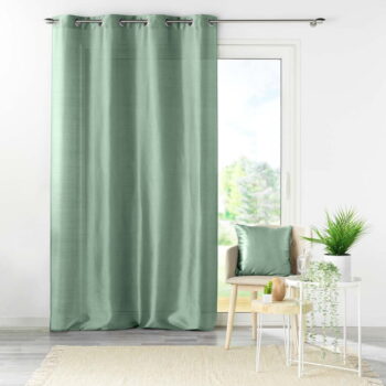 Zelený saténový záves 140x240 cm Shana – douceur d'intérieur - Image 4