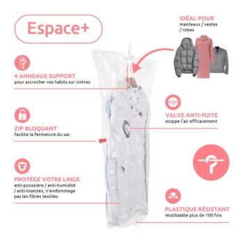 Vákuové vrecia v súprave 2 ks Espace M – Compactor - Image 3