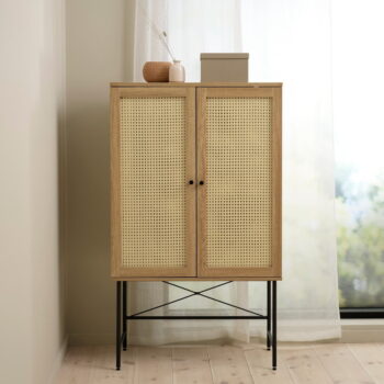 Skrinka v dekore duba v prírodnej farbe 80x135 cm Pensacola – Unique Furniture – Obrázok 2
