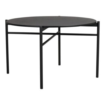 Čierny jedálenský stôl v dubovom dekore Rowico Skye, ø 120 cm - Image 2