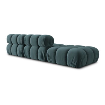 Zamatová pohovka v petrolejovej farbe 282 cm Bellis – Micadoni Home – Obrázok 4