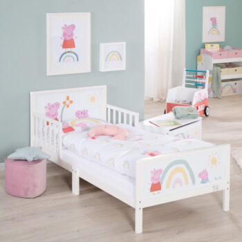 Biela detská posteľ 70x140 cm Peppa Pig – Roba - Image 2