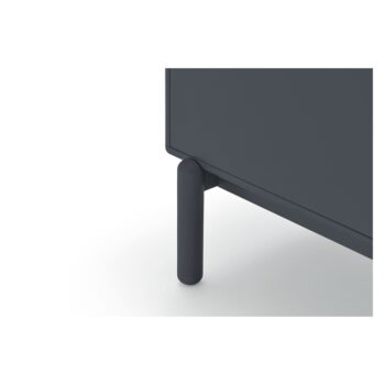 Tmavosivá nízka komoda 137x76 cm Corvo - Teulat – Obrázok 7