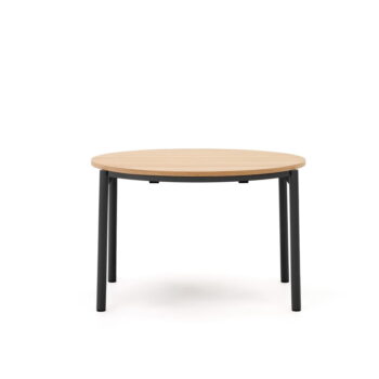 Okrúhly rozkladací jedálenský stôl v dekore duba ø 120 cm Montuiri – Kave Home