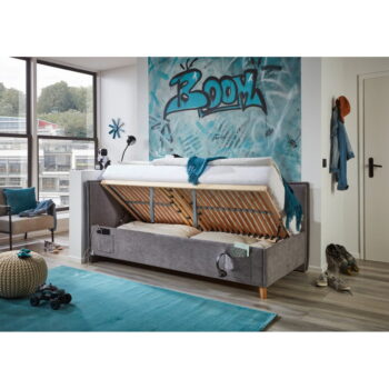 Sivá detská posteľ s úložným priestorom 90x200 cm Fun – Meise Möbel – Obrázok 10