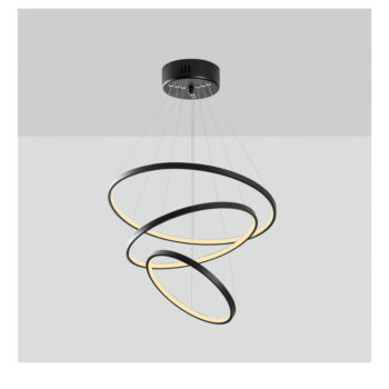 Čierne LED závesné svietidlo ø 50 cm Simit – Opviq lights – Obrázok 7