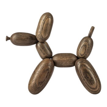 Drevená soška (výška 14,5 cm) Ballon Dog – Boyhood - Image 3