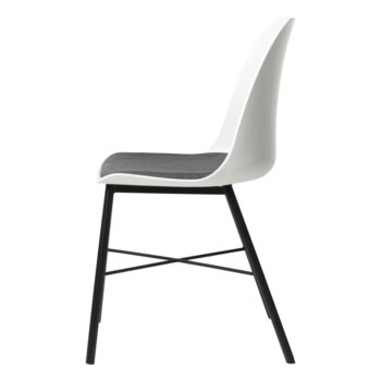 Súprava 2 bielo-sivých stoličiek Unique Furniture Whistler - Image 3