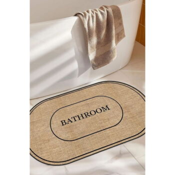 Hnedá kúpeľňová predložka 60x90 cm Jute Look – Mila Home - Image 2