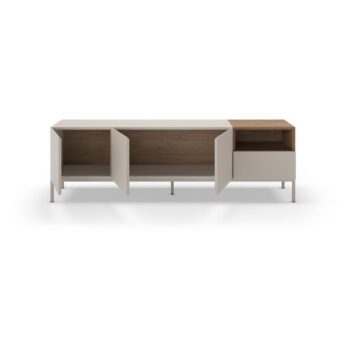 Krémový TV stolík 180x55 cm Cailin – Marckeric - Image 7