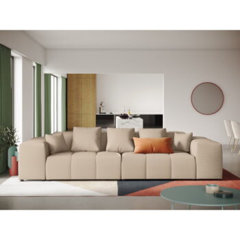 Béžová pohovka 320 cm Rome - Cosmopolitan Design – Obrázok 5