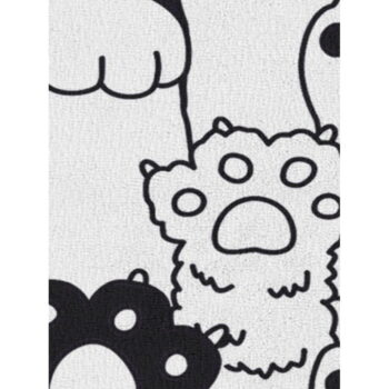 Čierno-biely detský koberec 80x140 cm Happy Paws – Oyo Concept – Obrázok 4