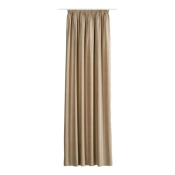 Béžový zamatový záves 140x260 cm Novara – Mendola Fabrics