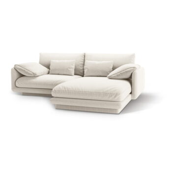 Biela rohová pohovka (pravý roh) Torino – Micadoni Home - Image 2