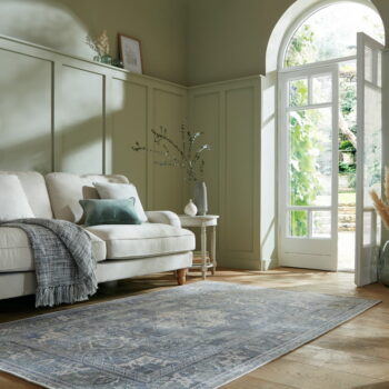 Zelený umývateľný koberec s prímesou recyklovaných vlákien 160x230 cm Windsor – Flair Rugs - Image 3