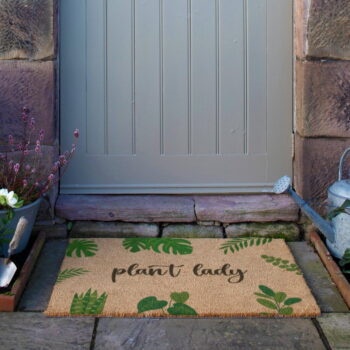 Rohožka z kokosového vlákna 60x90 cm Plant Lady – Artsy Doormats - Image 7