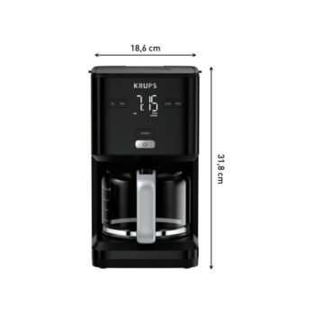 Čierny kávovar na filtrovanú kávu Smart'n'light CM600810 – Tefal - Image 9