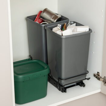 Súprava 2 sivých odpadkových košov Addis In-Cupboard Bin, 10 l - Image 8