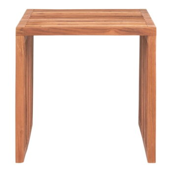 Odkladací stolík z teakového dreva 40x40 cm Pego – House Nordic - Image 3