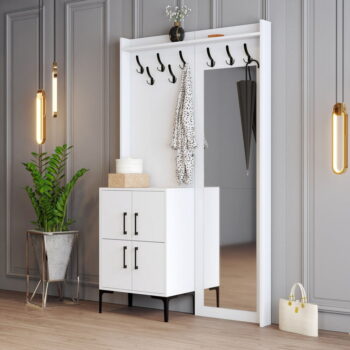 Biela predsieňová zostava Berlin - Kalune Design - Image 3