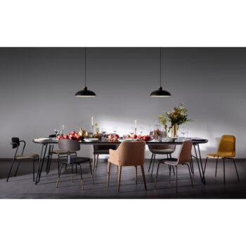 Rozkladací jedálenský stôl s doskou v dekore jaseňového dreva 90x140 cm Norfort – Kave Home - Image 2
