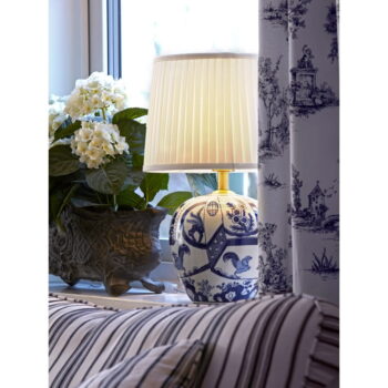 Modro-biela stolová lampa Markslöjd Goteborg, výška 48 cm - Image 2