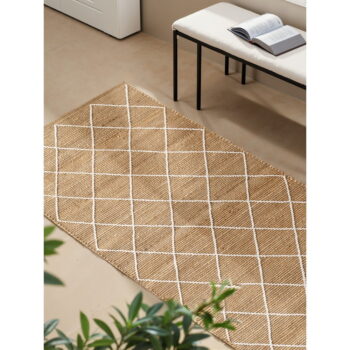 Ručne tkaný jutový behúň v prírodnej farbe 80x200 cm Kunu – Hanse Home – Obrázok 4