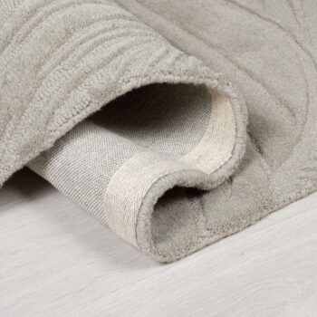 Sivý vlnený koberec Flair Rugs Lino Leaf, 160 x 230 cm - Image 2