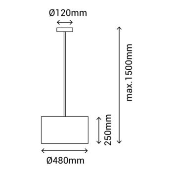 Závesné svietidlo v prírodnej farbe s ratanovým tienidlom ø 48 cm – SULION - Image 4
