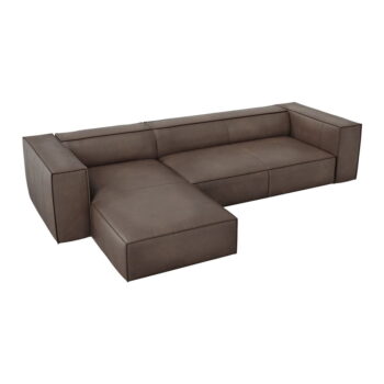 Hnedá kožená rohová pohovka (ľavý roh) Madame - Windsor & Co Sofas - Image 3
