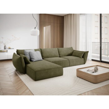 Zelená rohová pohovka (ľavý roh) Vanda - Mazzini Sofas - Image 4