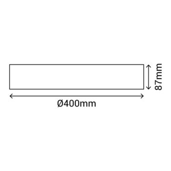 Béžové LED stropné svietidlo ø 40 cm – SULION - Image 4