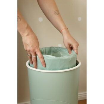 Plastový odpadkový kôš na plienky v mentolovej farbe 25 l Whale – Kindsgut - Image 8